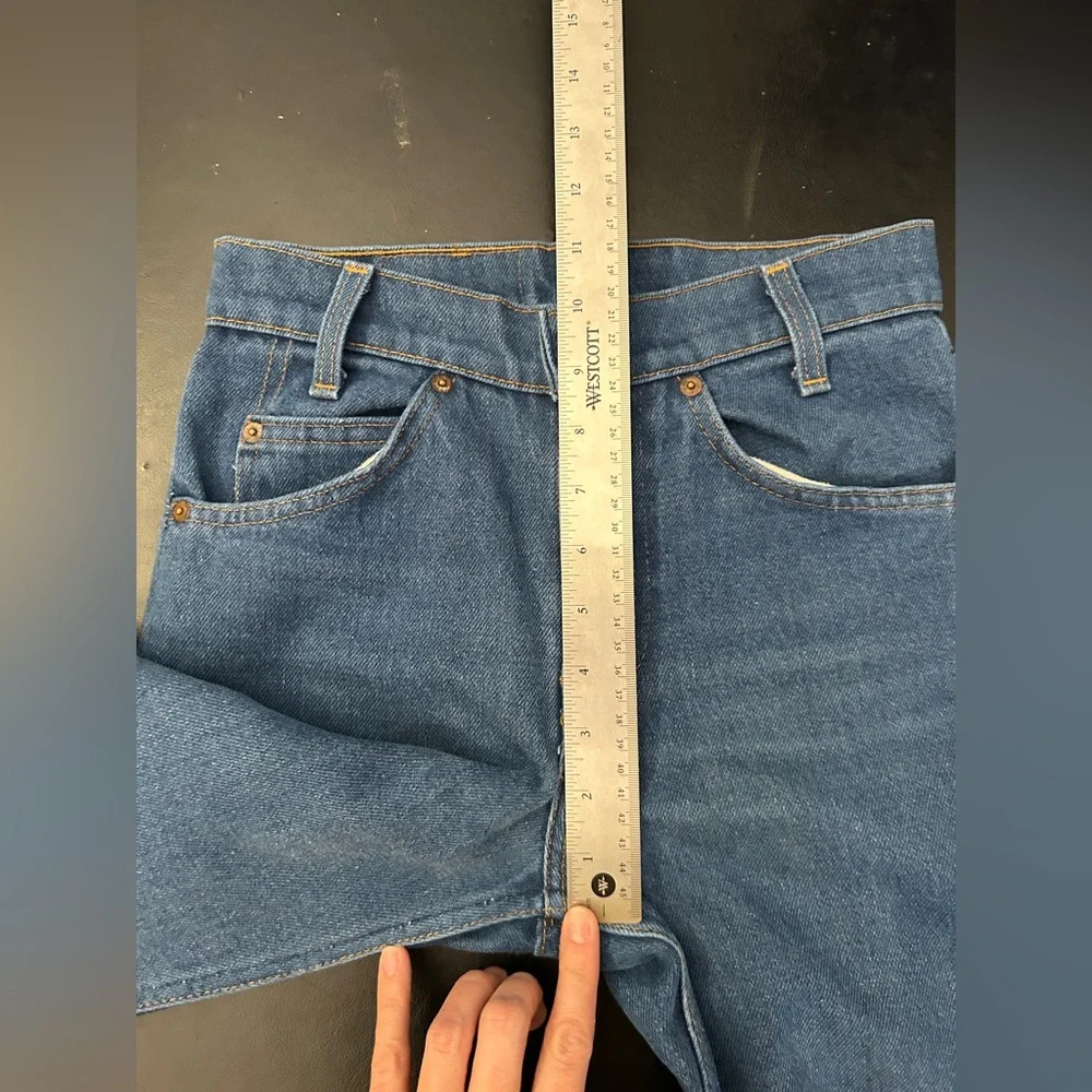 LEVI'S VINTAGE Student Fit Orange Tab 718-0914 denim jeans 26x30 (run small) - Picture 13 of 14